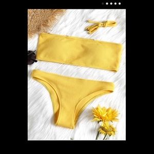 NWT Yellow Zaful Bikini